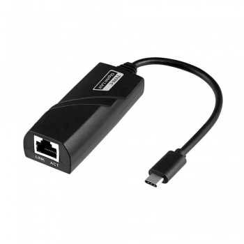 ADAPTADOR TIPO C MACHO X RJ45 GIBABIT 100/1000 MBPS