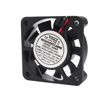 MICROVENTILADOR COOLER VENTOINHA 40x40x10 12VDC