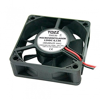 MICROVENTILADOR COOLER VENTOINHA 60x60x20 12VDC