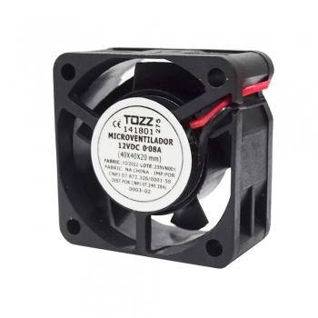 MICROVENTILADOR COOLER VENTOINHA 40x40x20 12VDC