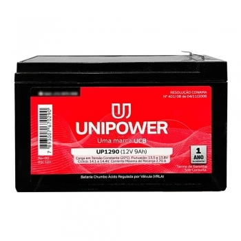 BATERIA SELADA 12V 9AH (20H) UP1290 UNIPOWER