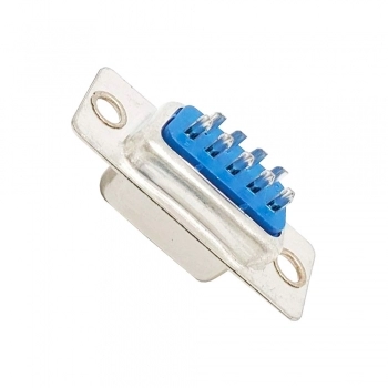 CONECTOR DB9 MACHO COM PINOS PARA SOLDA