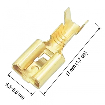 TERMINAL FIO FÊMEA COM TRAVA 4MM2