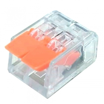 CONECTOR EMENDA DERIVACÃO TRANSPARENTE 2 VIAS 0,14-4MM
