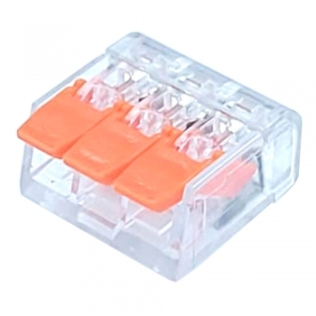 CON EMENDA DERIVACAO 3 VIAS 0,14-4MM TRANSPARENTE PCT-413