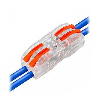 CONECTOR EMENDA RAPIDO PARALELO CRISTAL 2 VIAS 0,08-4MM PCT-2-2
