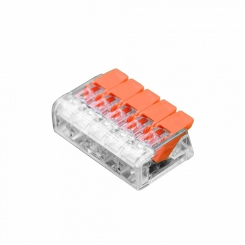 CONECTOR EMENDA DERIVACAO CRISTAL 5 VIAS 05-4MM PCT-415