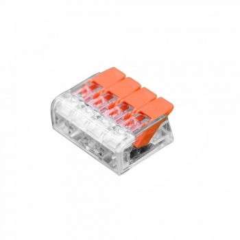 CONECTOR EMENDA DERIVAÇÃO 4 VIAS 0,14-4MM CRISTAL 4200/PCT-414