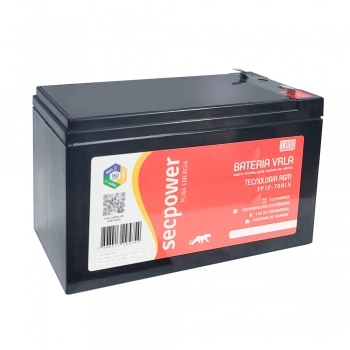 BATERIA SELADA 12V 7AH FP12-70ALS SECPOWER