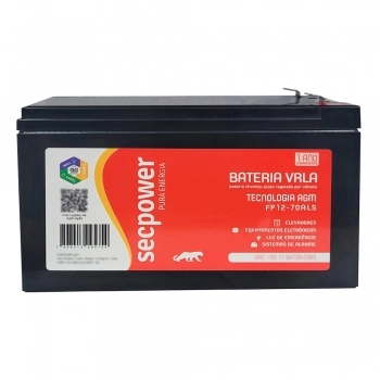 BATERIA SELADA 12V 7AH FP12-70ALS SECPOWER