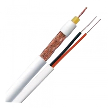 FIO TRANÇADO P/ CFTV 4MM + 2X26 FLEXÍVEL 80% COBRE