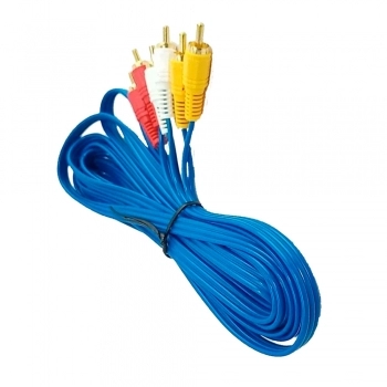 CABO 3 RCA + 3 RCA PONTA GOLD COM 2 METROS