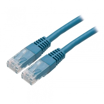 CABO PATCH CORD PARA REDE E INTERNET COM 2 METROS BLINDADO AZUL