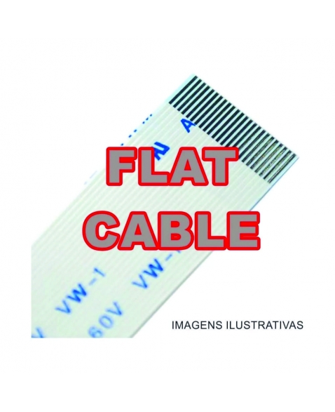 CABO FLAT CABLE 6 X 230 MM 1.25MM INVERTIDO
