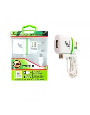 CARREGADOR PARA CELULAR TIPO C DUPLO + ENTRADA USB BIVOLT ANATEL