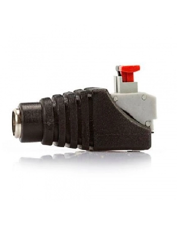 CONECTOR P4 FÊMEA 2.1 X 5.5X 14MM COM BORNE DE PRESSÃO