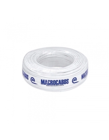 FIO COAXIAL RGC-6 - 67% DE MALHA ROLO COM 100 METROS COM ANATEL