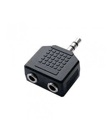 PLUG ADAPTADOR 2 JACK P2 ESTÉREO + P2 ESTÉREO