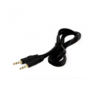 CABO P2 ESTÉREO + P2 ESTÉREO PONTA DOURADA PARA ÁUDIO COM 2 METROS