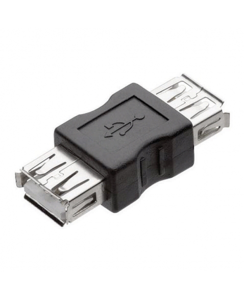 CONECTOR ADAPTADOR EMENDA USB A FEMEA + USB A FEMEA