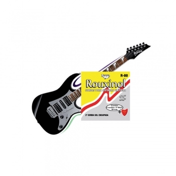 JOGO DE CORDAS R80 AÇO TENSÃO MÉDIA PARA GUITARRA - ROUXINOL