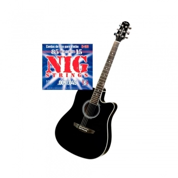 JOGO DE CORDAS N490 AÇO COM BOLINHA PARA VIOLÃO - NIG