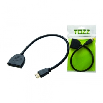 CABO SPLITTER MULTIPLICADOR DE SAÍDA HDMI MACHO X 2 HDMI FÊMEA
