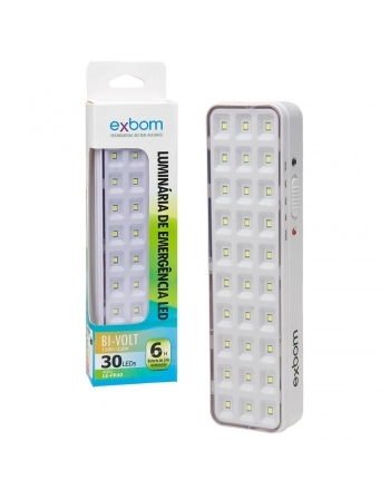 LUZ DE EMERGENCIA 30 LEDS BIVOLT LK-730