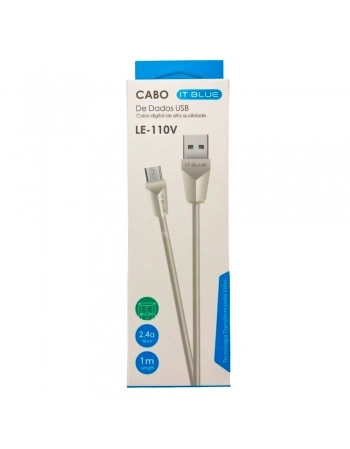 CABO USB A MACHO + MICRO USB MACHO V8 1M COLORIDO