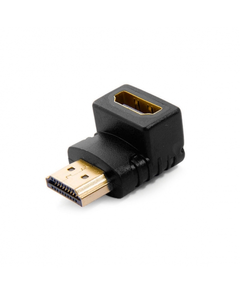 CONECTOR ADAPTADOR HDMI 90º FEMEA + HDMI MACHO