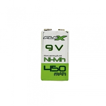 BATERIA RECARREGÁVEL 9V NI-MH 450 MAH BLISTER