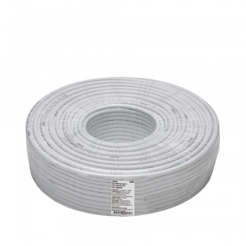 FIO COAXIAL RGC 6 MALHA TRANÇADA 67% ROLO COM 100 METROS TOZZ