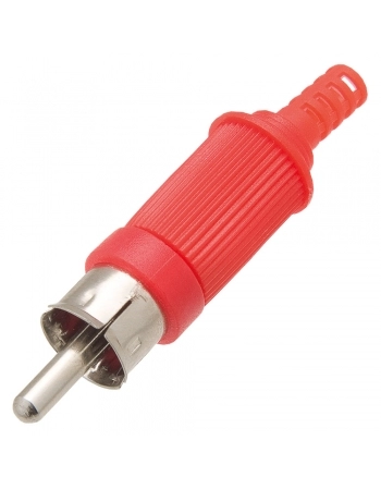 PLUG RCA VERMELHO COM RABICHO TZPG12