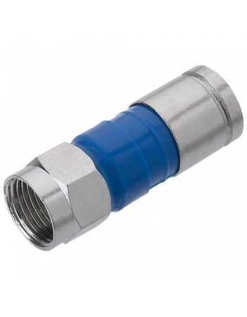 CONECTOR RG-59 COMPRESSAO AZUL