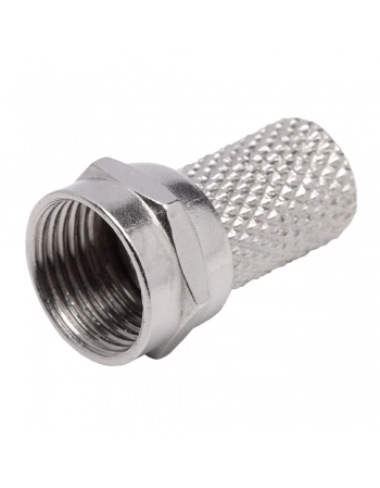CONECTOR RG59 DE ROSCA PARA CRIMPAR PACOTE COM 100PÇS