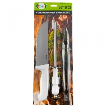 KIT DE CHURRASCO 3 PÇS ID-6836K