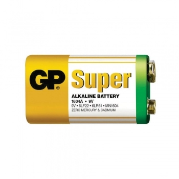 BATERIA 9V SUPER ALCALINA CARTELA GP