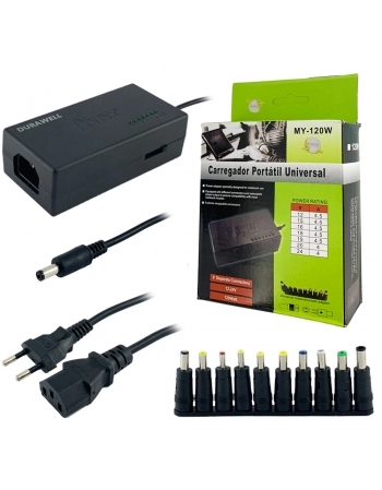 FONTE PARA NOTEBOOK UNIVERSAL COM 10 PLUGUES MY-120W