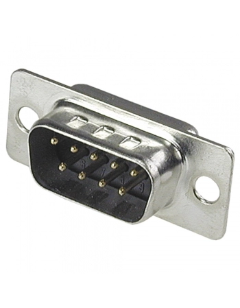 CONECTOR DB-9 MACHO COM PINOS PARA SOLDA