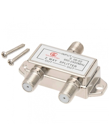 DIVISOR SPLITTER PARA ANTENA 2 SAÍDAS ALTA FREQUÊNCIA 900~2500MHz