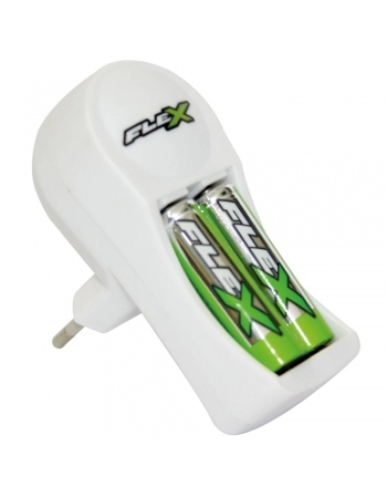 CARREGADOR DE PILHAS E BATERIA AAA/AA OU 9V BIVOLT + 2 PILHAS AA