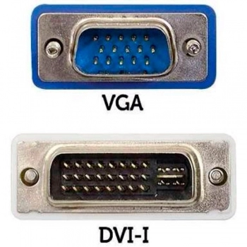 CONECTOR ADAPTADOR DVI MACHO X VGA FÊMEA