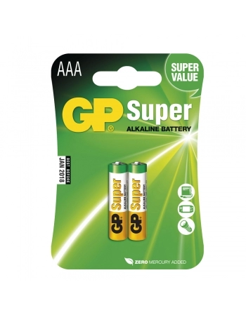 PILHA AAA SUPER ALCALINA 1,5V CARTELA COM 2