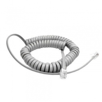 CABO ESPIRAL TELEFONE E FAX CINZA 2 METROS