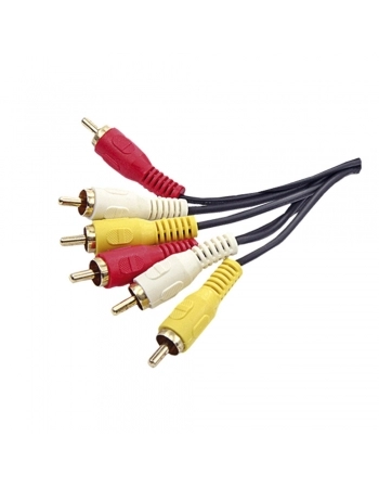 *CABO 3+3RCA 2M P OURO (IMP)