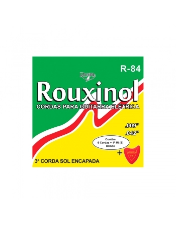 JOGO DE CORDAS R84 AÇO PARA GUITARRA - ROUXINOL