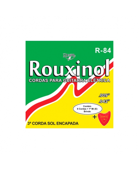 JOGO DE CORDAS R84 PARA GUITARRA - ROUXINOL