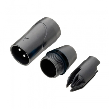 CONECTOR CANNON MACHO TZCR11 PRETO ANEL PRETO TOZZ