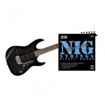 JOGO DE CORDAS N64 COM BOLINHA PARA GUITARRA - NIG