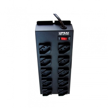 FILTRO DE LINHA METÁLICO RÉGUA 10 TOMADAS COM INMETRO